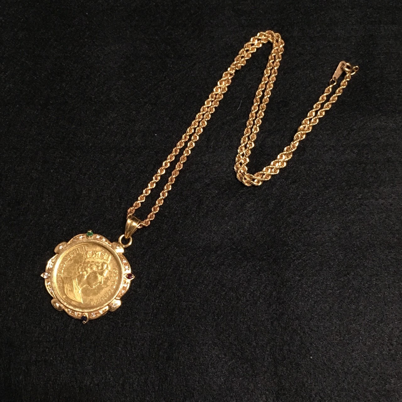 金貨のネックレスを東大阪市で買取させていただきました!