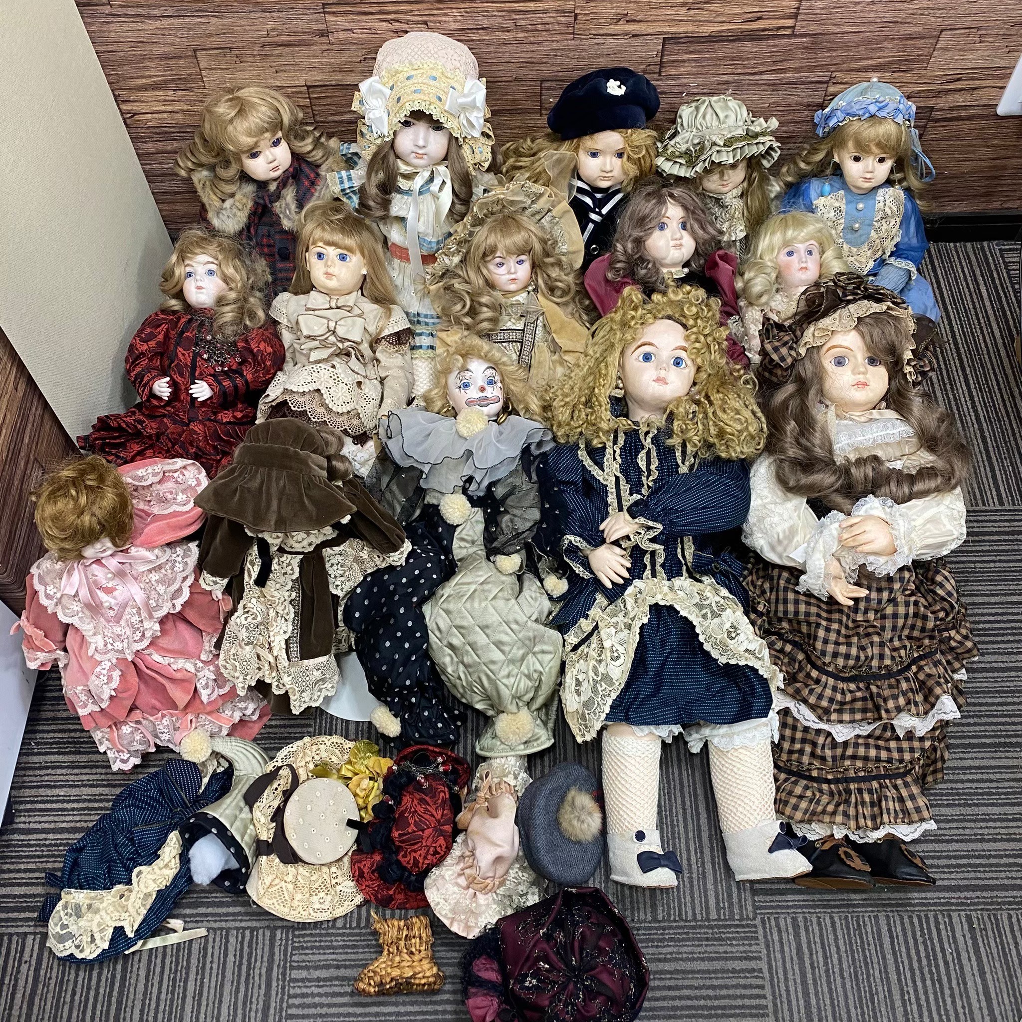 【買取実績|京田辺市】アンティークドール15体セットを出張買取いたしました!