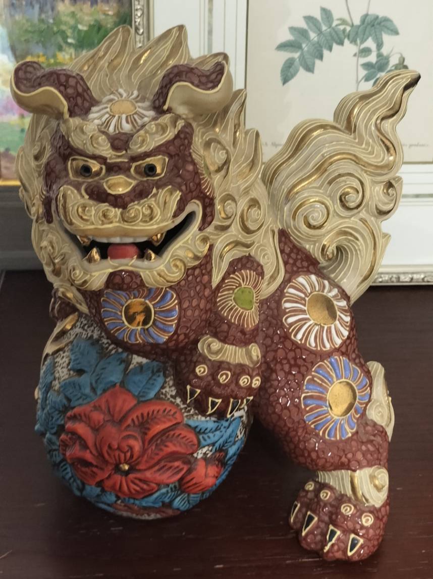 【買取実績|吹田市】九谷焼の獅子置物を出張買取いたしました!