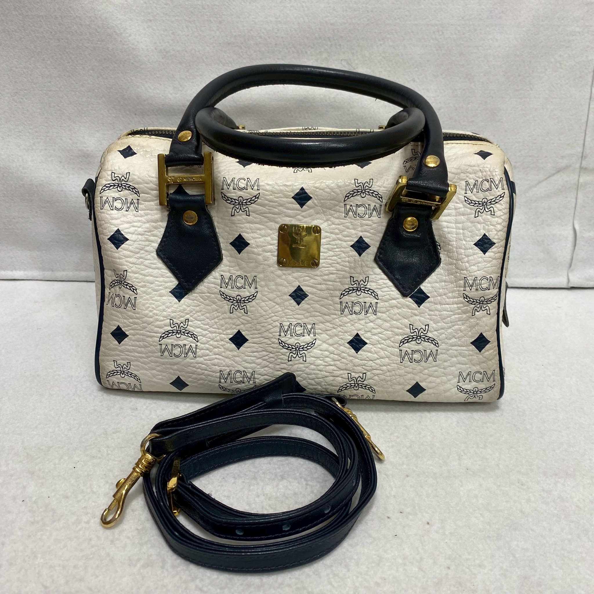 【買取実績|松原市】MCM(エムシーエム)ミニボストンバッグを出張買取いたしました!