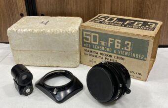【買取実績｜大東市】MAMIYA SEKOR 50mm F6.3 レンズ（フード・ビューファインダー付き）を出張買取しました!
