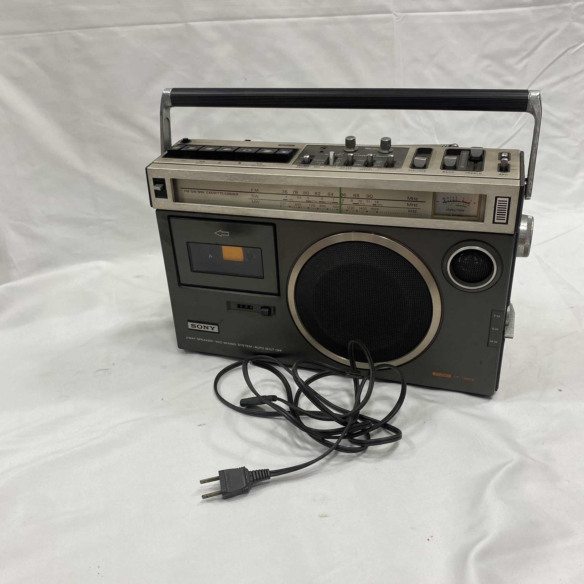 【買取実績|大東市】SONY(ソニー)CF-1980Ⅱ ラジカセを出張買取しました!